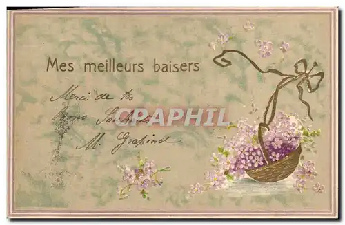 Cartes postales Fantaisie Fleurs