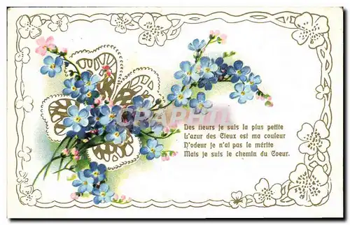 Cartes postales Fantaisie Fleurs