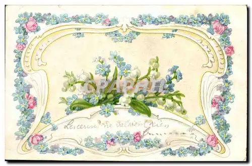 Cartes postales Fantaisie Fleurs