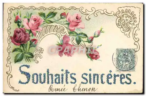 Cartes postales Fantaisie Fleurs