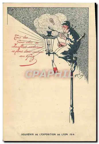 Ansichtskarte AK Publicite Exposition de Lyon 1914 Gaz