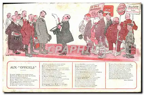 Cartes postales Publicite Aux Officiels Bicyclette Lucifier Velo Cyle Illustrateur Gus Bofa TOP