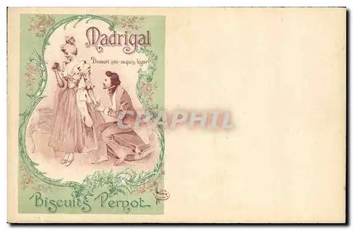 Cartes postales Publicite Madrigal Biscuits Pernot Illustrateur