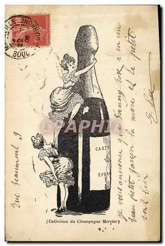 Cartes postales Publicite Champagne Mercier Femmes
