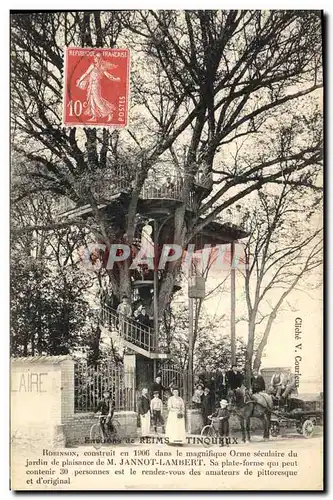 Cartes postales Arbre Environs de Reims Tinqueux Robinson Jardin de plaisance de Jannot Lambert