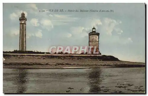 Cartes postales Phare Ile de Re Pointe des baleines Canton d&#39Ars en RE