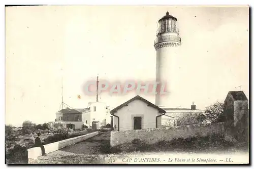 Cartes postales Cap d&#39Antibes Le Phare et le Semaphore