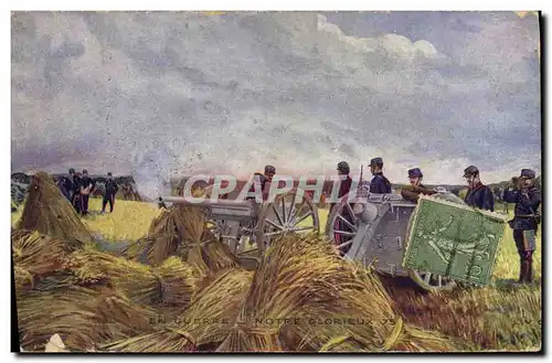 Cartes postales Militaria Notre glorieux 75 Canon