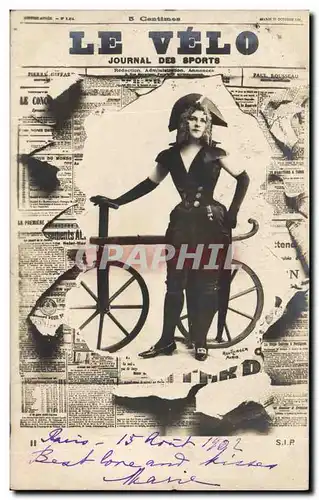 Cartes postales Journaux Journal Le Velo Cycle