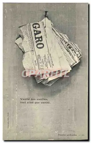 Cartes postales Journaux Journal Garo Le Figaro