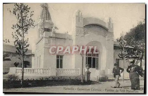 Cartes postales Journaux Journal Exposition coloniale Marseille 1906 Pavillon du Petit Marseillais