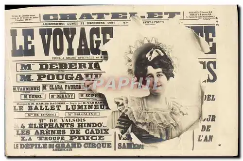 Ansichtskarte AK Journaux Journal Le Voyage Theatre