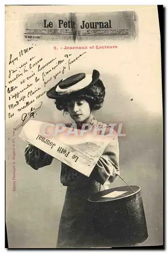 Ansichtskarte AK Journaux Le Petit Journal Journaux et Lecteurs