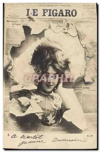 Cartes postales Journaux Journal Le Figaro