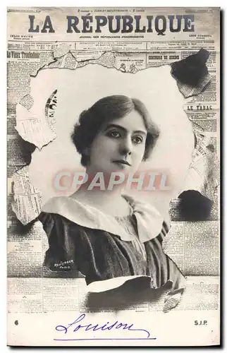Cartes postales Journaux Journal La Republique