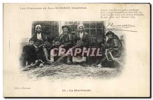 Cartes postales Folklore Les chansons de Jean Rameau illustrees La Charibaude