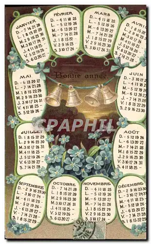 Cartes postales Fantaisie Fleurs Calendrier
