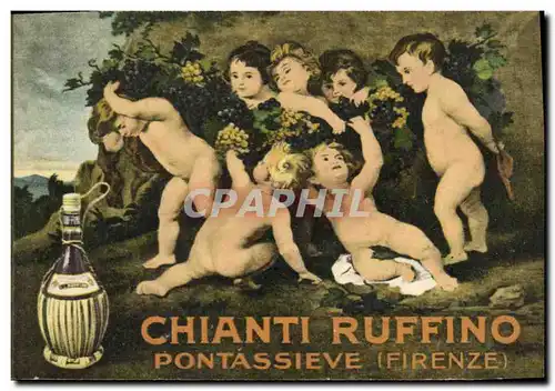 Ansichtskarte AK Publicite Chanti Ruffino Pontassieve Firenze Enfants Alcool