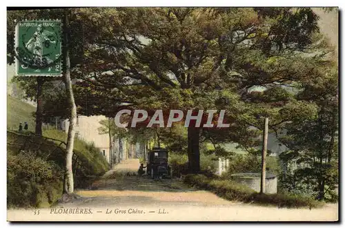 Ansichtskarte AK Arbre Plombieres Le gros chene Automobile