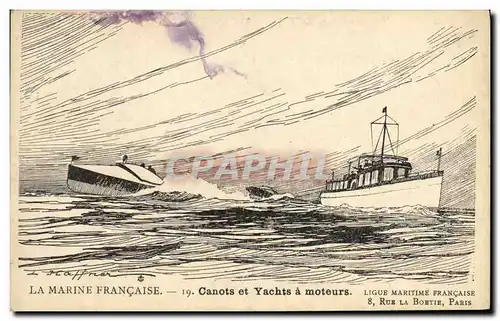 Cartes postales Fantaisie Illustrateur Haffner Bateau Canots et yachts de sauvetage
