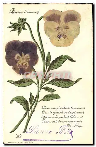 Cartes postales Fantaisie Fleurs