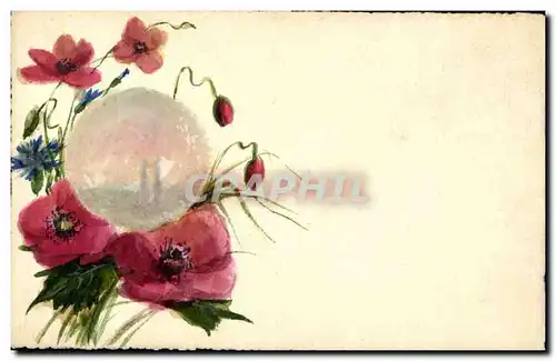 Cartes postales Fantaisie Fleurs