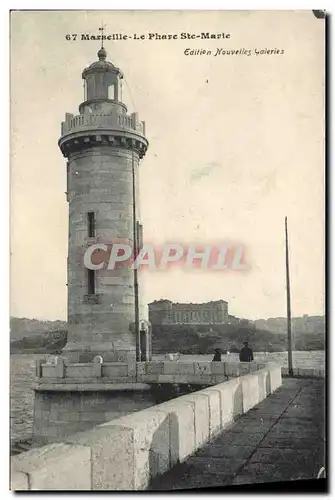 Cartes postales Phare Ste Marie Marseille