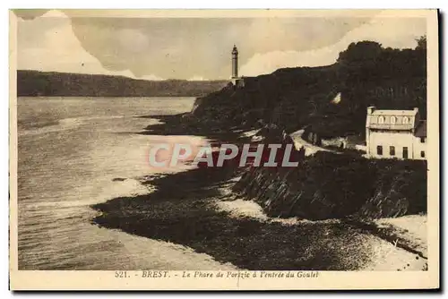 Cartes postales Phare de Portzic a l&#39entree du Goulet Brest