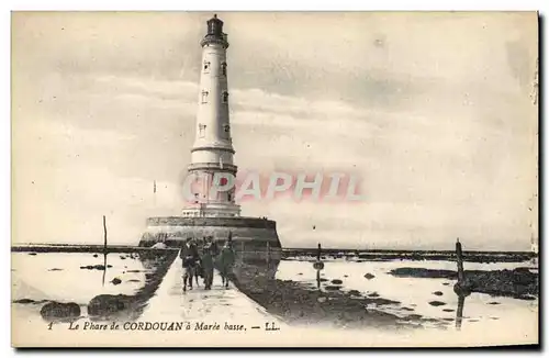 Cartes postales Phare de Cordouan a maree basse