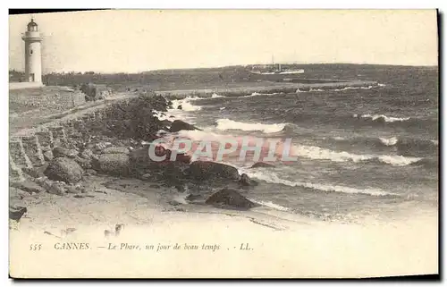 Cartes postales Phare un jour de beau temps Cannes