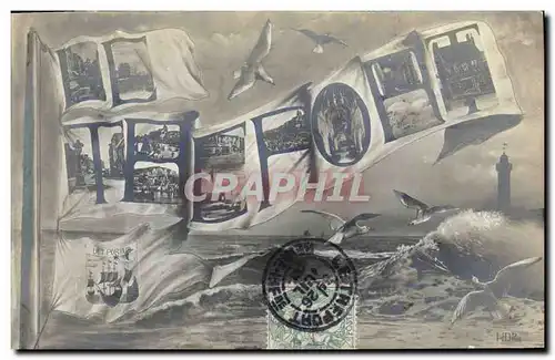 Cartes postales Phare Le Treport Mouettes