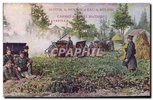 Cartes postales Militaria Artillerie Belge en action Frere Mathias