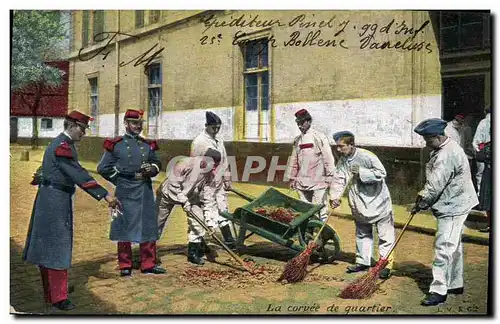 Ansichtskarte AK Militaria La corvee de quartier