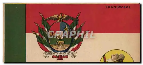 Cartes postales Drapeau Femme Transwaal Transval Afrique du Sud