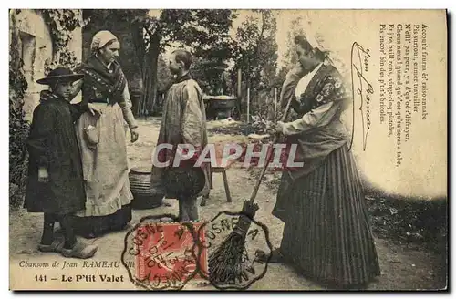 Cartes postales Folklore Les chansons de Jean Rameau illustrees Le P&#39tit Valet
