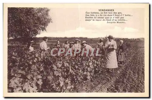 Ansichtskarte AK Folklore Vin Vendange Champagne