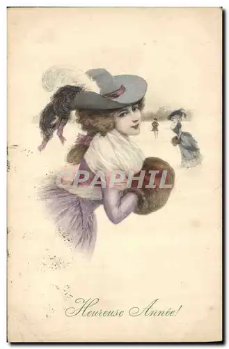 Cartes postales Fantaisie Illustrateur Femme