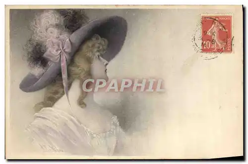 Cartes postales Fantaisie Illustrateur Femme