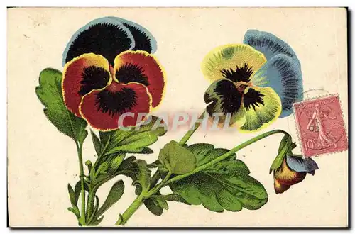 Cartes postales Fantaisie Fleurs