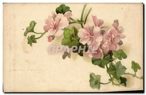 Cartes postales Fantaisie Fleurs