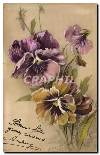 Cartes postales Fantaisie Fleurs