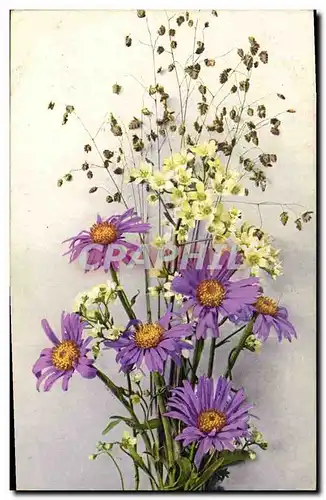 Cartes postales Fantaisie Fleurs