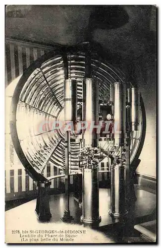 Cartes postales Phare St Georges de Didonne Lentille du phare de Suzac la plus belle du monde