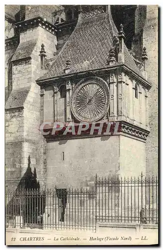 Ansichtskarte AK Horloge La cathedrale Chartres