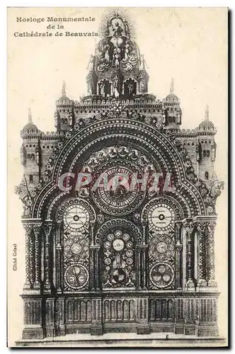 Ansichtskarte AK Horloge monumentale de la cathedrale de Beauvais