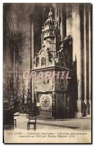 Cartes postales Horloge astronomique Lyon Cathedrale St Jean