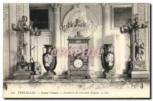 Cartes postales Horloge Versailles Grand Trianon Garniture de cheminee Empire