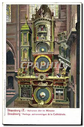 Cartes postales Horloge astronomique de la cathedrale Strasbourg