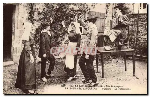 Ansichtskarte AK Folklore La Bourree Limousine La ritournelle