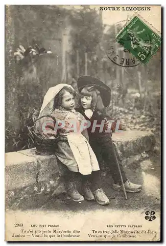 Ansichtskarte AK Folklore Limousin Enfants